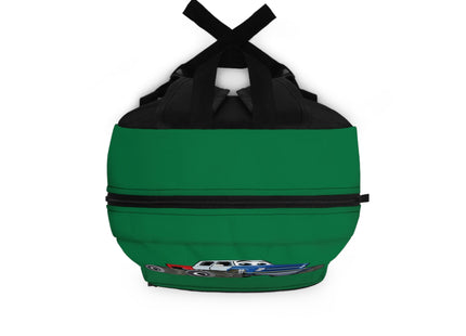 Kids Monster Truck School Backpack | Personalized School Bag | Back to School | Green Book Bag