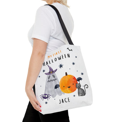 Personalized Halloween Bag | Trick or Treat Bag | Kids Tote Bag | Customized Candy Bag | My First Halloween