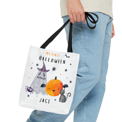 Personalized Halloween Bag | Trick or Treat Bag | Kids Tote Bag | Customized Candy Bag | My First Halloween