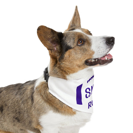 Personalized Skol Collar | SKOL Dog Bandana Collar | Minnesota Football Bandana | Skol Pet Collar Bandana | White Skol Collar