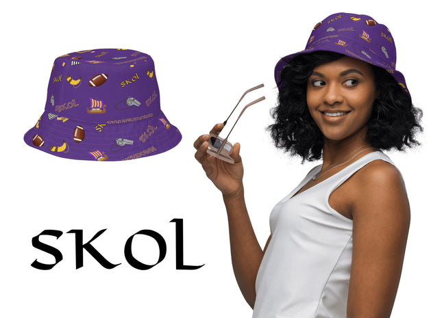 Skol Football Hat | Minnesota Football Bucket | Skol Football Gift