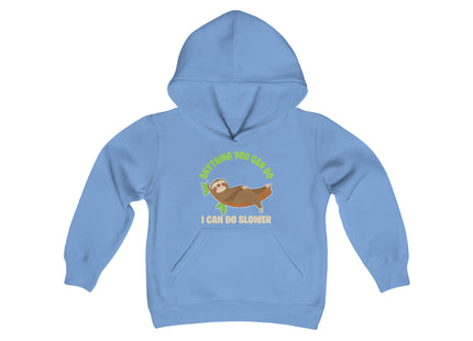 Kids Sloth Sweatshirt | Youth Hooded Sweatshirt | Animal Lover Gift | Child Sloth Gift | Sloth Hoodie
