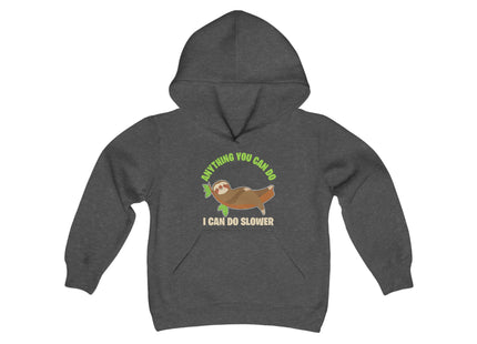 Kids Sloth Sweatshirt | Youth Hooded Sweatshirt | Animal Lover Gift | Child Sloth Gift | Sloth Hoodie