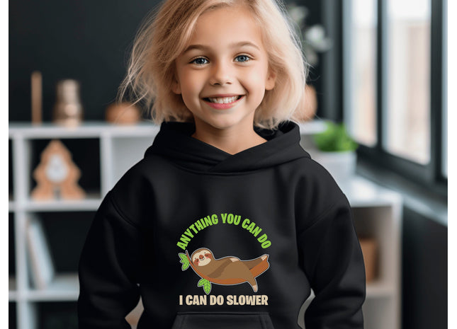 Kids Sloth Sweatshirt | Youth Hooded Sweatshirt | Animal Lover Gift | Child Sloth Gift | Sloth Hoodie