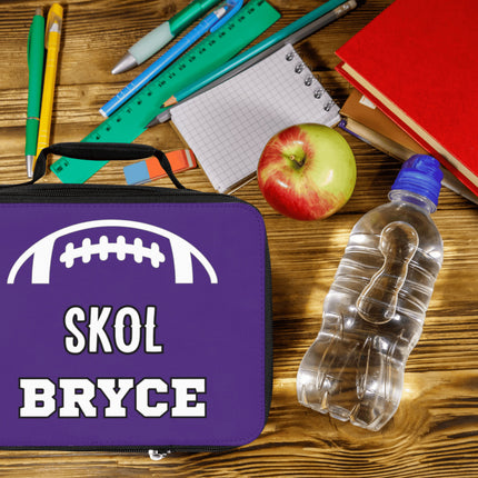 Skol Football School Lunchbox | Personalized School Bag | Back to School | Purple Lunch Bag | Insulated Lunch Bag | Minnesota Football Gift