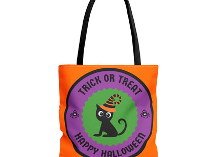 Halloween Bag | Trick or Treat Bag | Black Cat Tote Bag | Kids Candy Bag