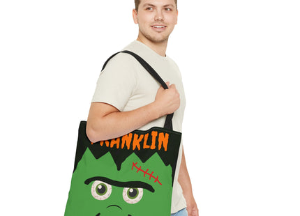 Personalized Halloween Bag | Trick or Treat Bag | Frankenstein Tote Bag | Customized Candy Bag