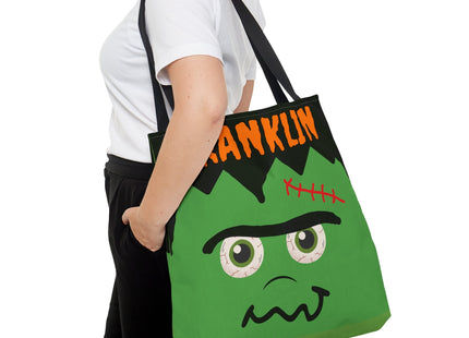 Personalized Halloween Bag | Trick or Treat Bag | Frankenstein Tote Bag | Customized Candy Bag