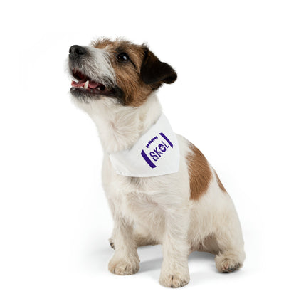 SKOL Dog Bandana Collar | Minnesota Football Bandana | Skol Pet Collar Bandana | White Skol Collar