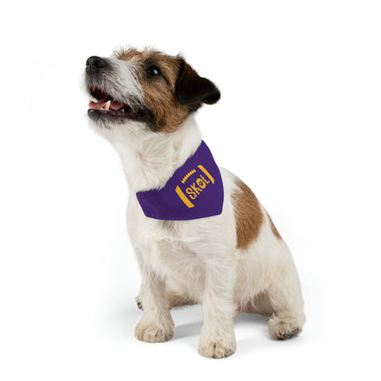 SKOL Dog Bandana Collar | Minnesota Football Bandana | Skol Pet Collar Bandana | Purple Skol Collar