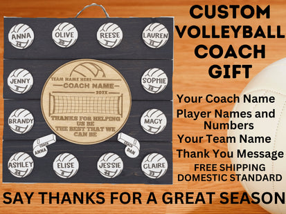 Volleyball Coach Gift | End of Season Gift | Personalized Coach Gift | Coach Appreciation Gift | Gift for Volleyball | Coach Thank You
