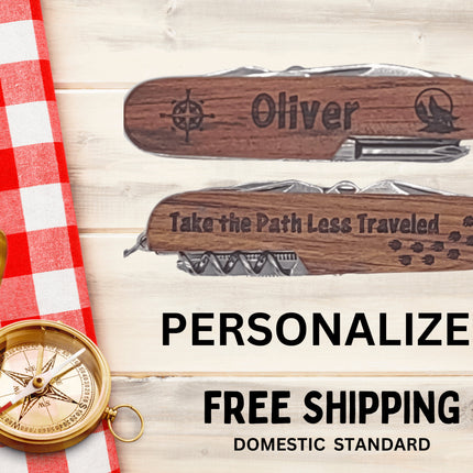 Personalized Swiss Army Knife | Engraved Pocket Knife | Personalized Multi-tool | Custom Camping Knife | Groomsman Gift | Personalized Gift