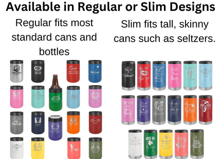 Custom Dad Gift | Golf Can Cooler |Beer Can Cooler | Personalized Beverage | Gift for Husband | Golf Gift | Groomsman Gift