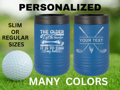 Custom Dad Gift | Golf Can Cooler |Beer Can Cooler | Personalized Beverage | Gift for Husband | Golf Gift | Groomsman Gift