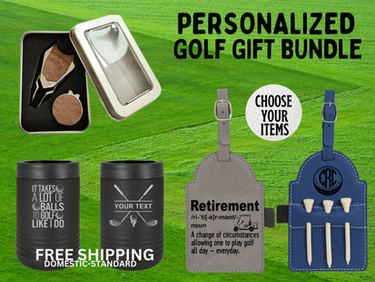 Ultimate Golf Gift Basket | Custom Golf Gift | Personalized Groomsman Gift | Monogram Golf Gift | Wedding Party Gift | Retirement Gift