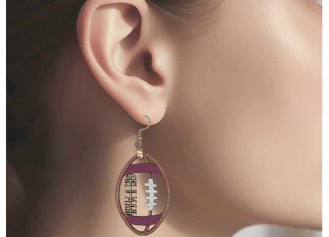 Ski U Mah Earrings, Minnesota Football Earrings, Handmade Earrings, Golden Gopher Earrings, Minnesota Gift